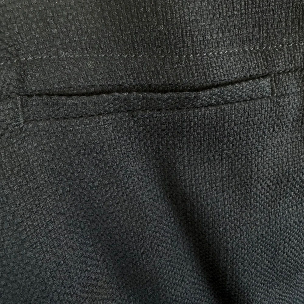 Talbots Navy Blue Textured Cotton Blend Pencil Skirt Size 10 Career Professional